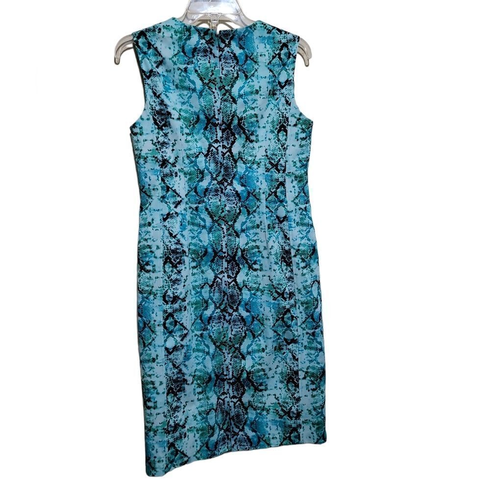 Liz Claiborne Green and Black Sleeveless Dress Sz 10